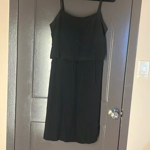 Maxwell black silk dress